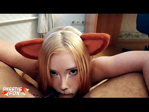 ❤️ Kitsune gëlltit kar dhe sperma në gojën e saj ❤ Video porno tek ne ﹏